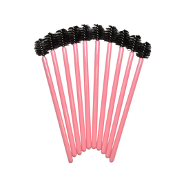 Egyszer használatos MINI szempillaspirál pink/fekete 50db