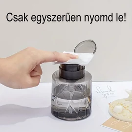 Pumpás adagoló flakon 220ml, vatta nedvesítéséhez