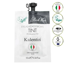 Kalentin KÉKESFEKETE bőrszínező, vegán szempillafesték, szemöldökfesték 10ml
