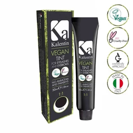 Tartós vegán FEKETE szempillafesték, szemöldökfesték dulpa kiszerelésben 30ml
