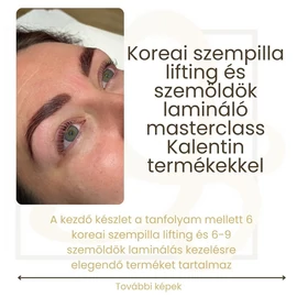 Kalentin vegán szempilla koreai lifting masterclass, készlet és tanfolyam