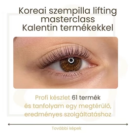 Kalentin vegán szempilla koreai lifting masterclass, profi készlet és tanfolyam