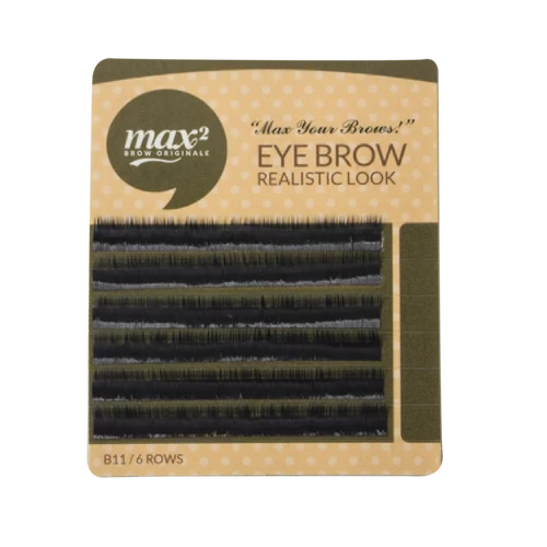 Fekete szemöldök pilla 4mm hosszú/0,07mm vastag