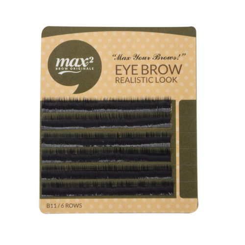 Fekete szemöldök pilla 6mm hosszú/0,10mm vastag