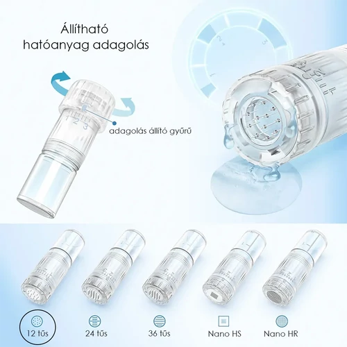 Hydrapen H5 12 tűs hidrapen tűmodul hatóanyag adagolóval