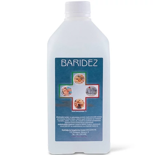 Alkoholos eszköz és felület fertőtlenítő, pumpás Baridez 1 liter