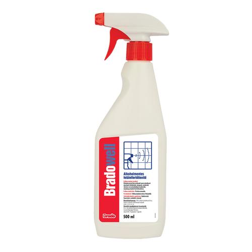 BradoWELL alkoholmentes felület fertőtlenítő 500ml