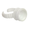 Gyűrű 1 részes, fehér, műszempilla ragasztó vagy sminktetováló pigment részére, 100db