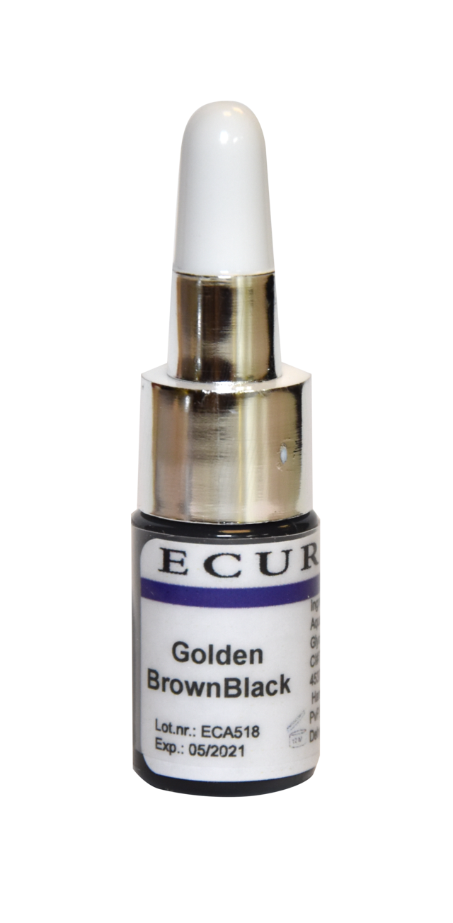 Ecuri Golden Brown Black pigment 3ml