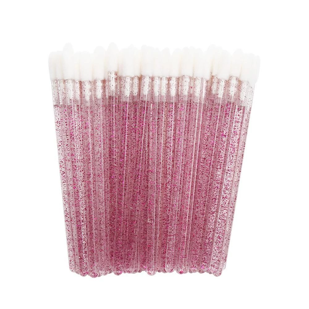 Szálmentes applikátor PINK csillámos 50db