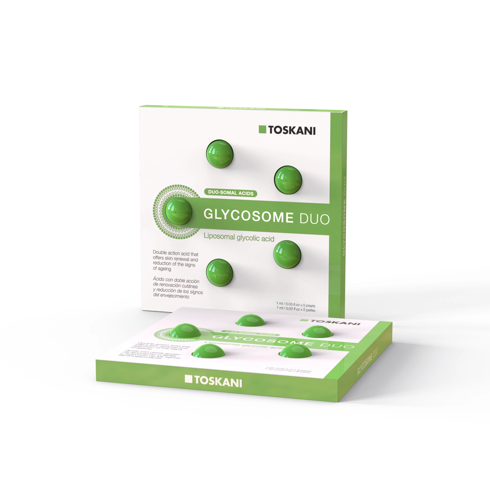 Új generációs glikolsav gyöngy 5db GLYCOSOME DUO