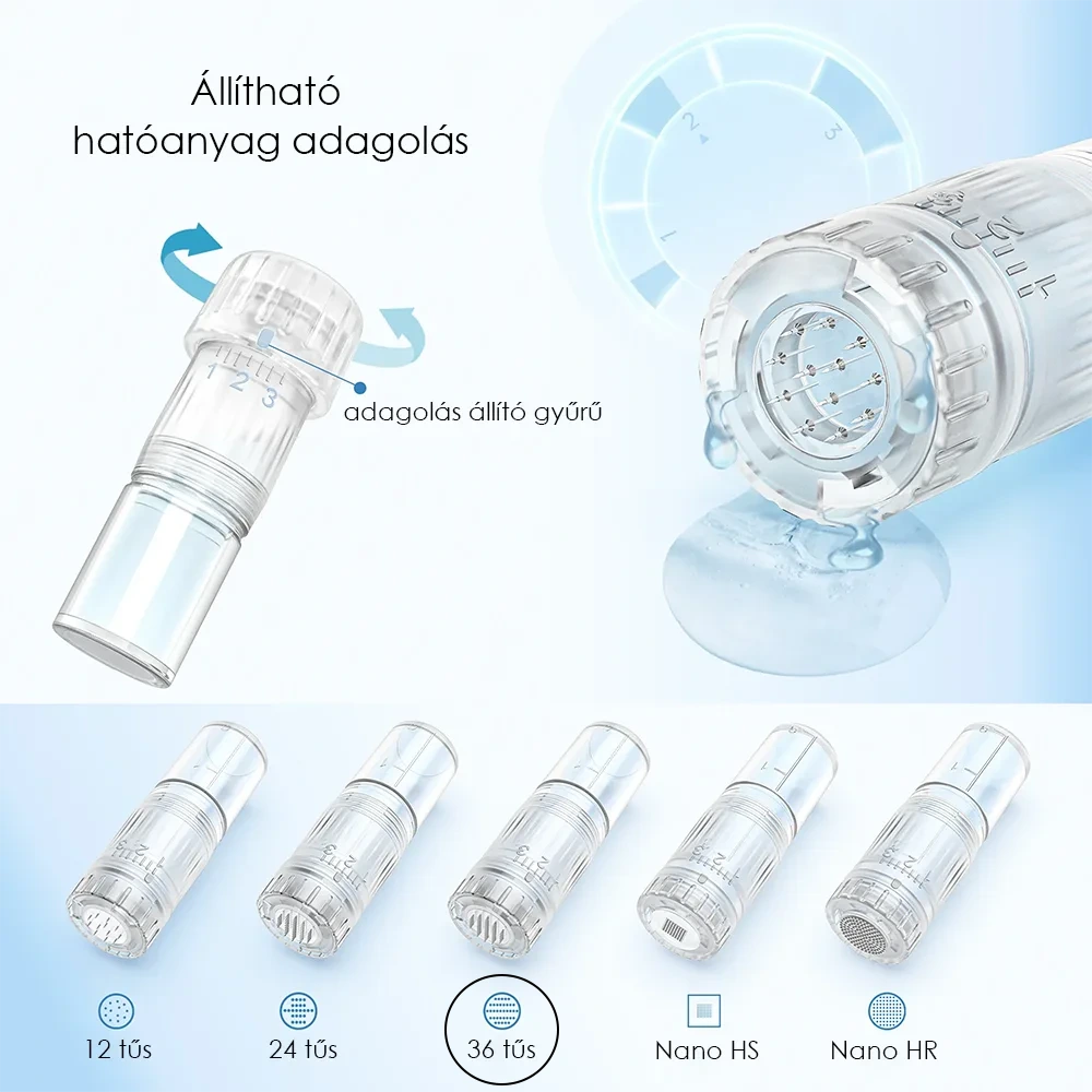 Hydrapen H5 36 tűs hidrapen tűmodul hatóanyag adagolóval
